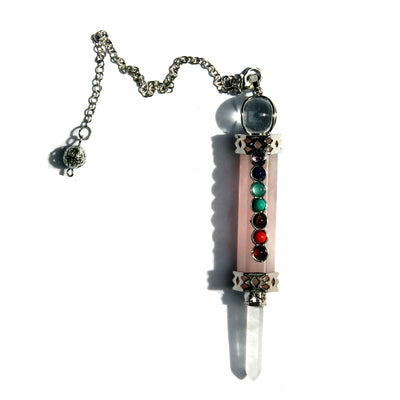 Маятник из розового кварца