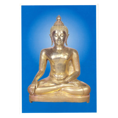 Будда на голубом фоне