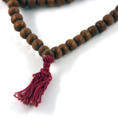 Чётки из дерева светло-коричневого цвета (108 бусин)