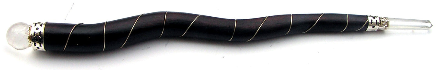 Деревянный Жезл силы для рэйки, изогнутый