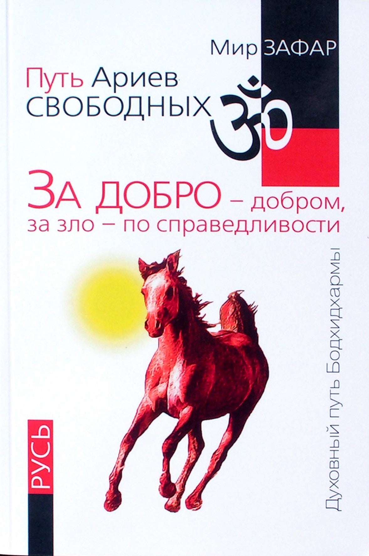 Mir Zafar "Karys, einantis link saulės. Laisvųjų arijų kelias. Už gera - su gėriu"