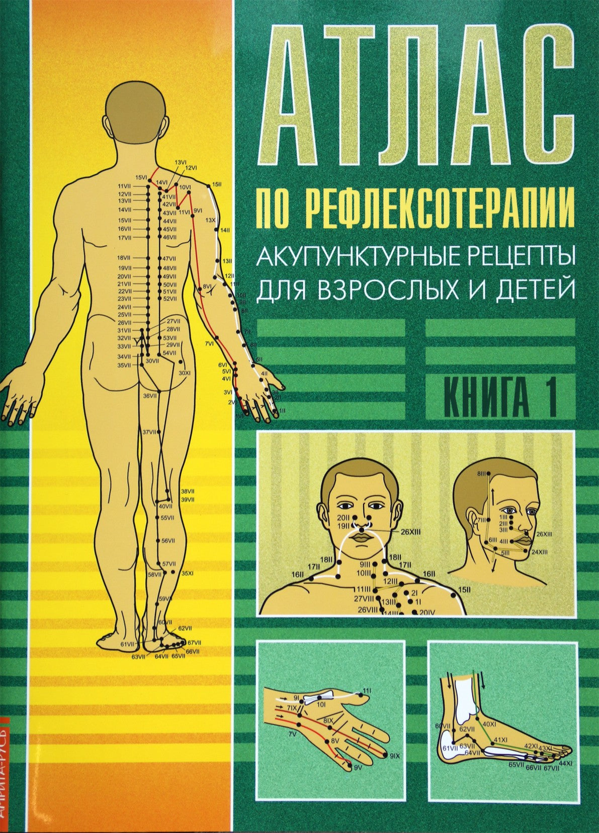 Nina Usakova "Refleksologijos atlasas. Akupunktūros receptai suaugusiems ir vaikams" 1 knyga