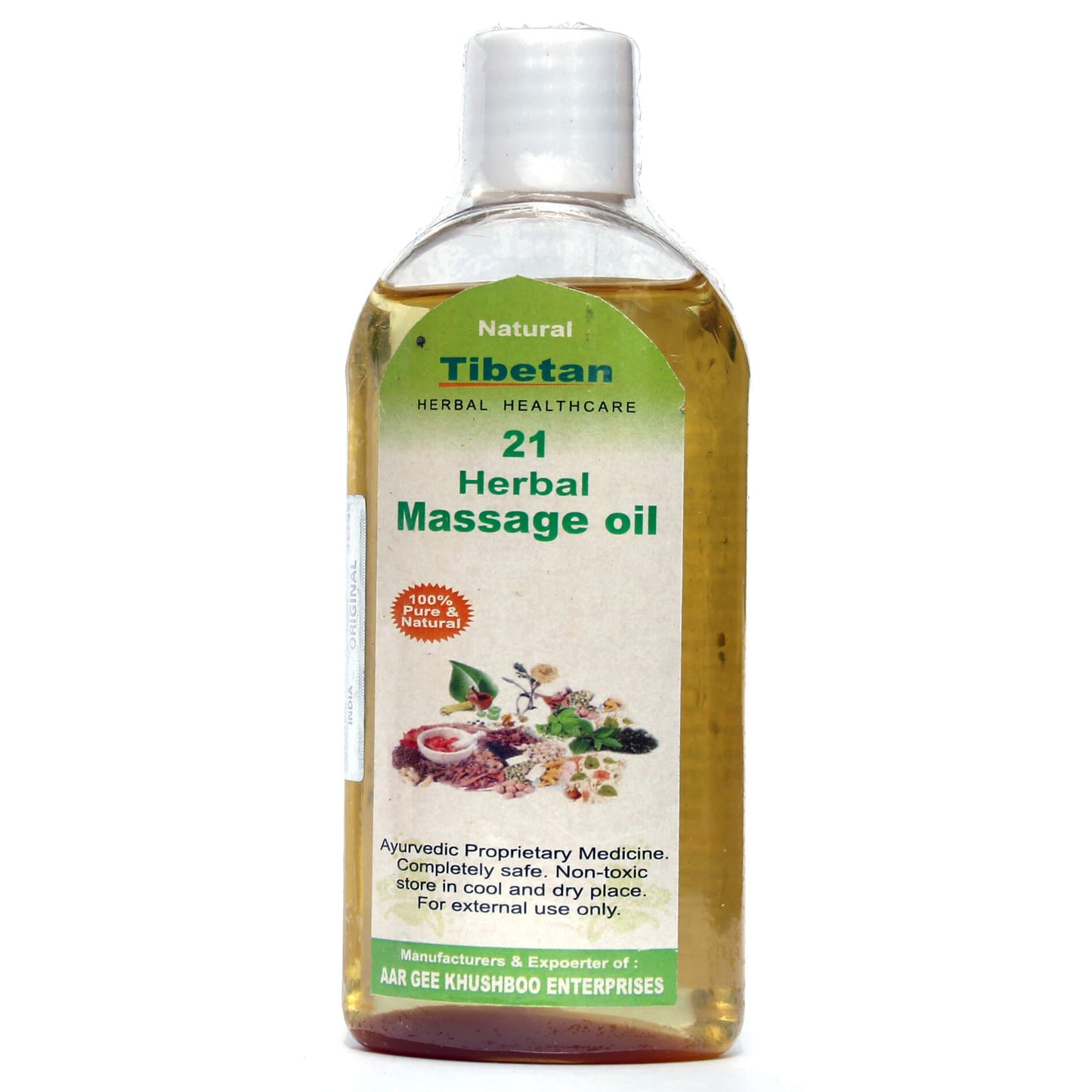 Тибетское массажное масло из 21 растения