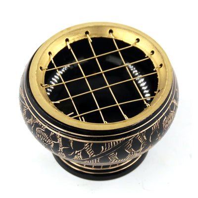 Курильница для благовоний высокая "чёрная"