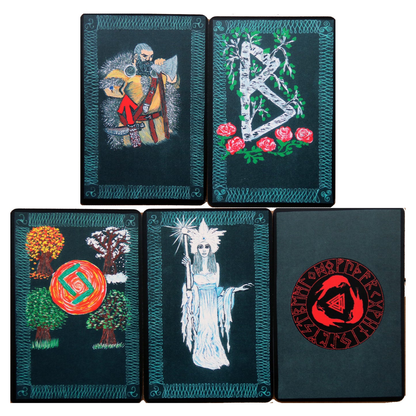 Карты Руны. Магическо-метафорическая колода Фрейи. Исполнение желаний, управление будущим и настоящим / Велимира (коробка)