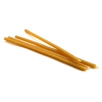 Восковая свеча желтая, диаметр 5 мм