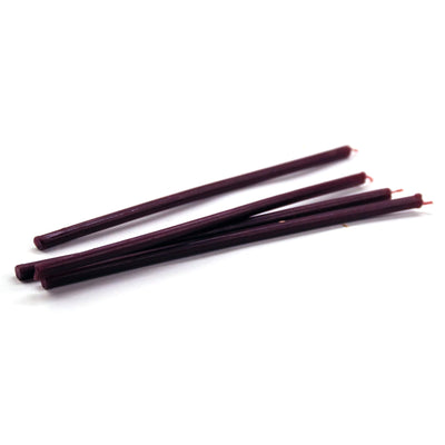 Восковая свеча фиолетовая, диаметр 5 мм