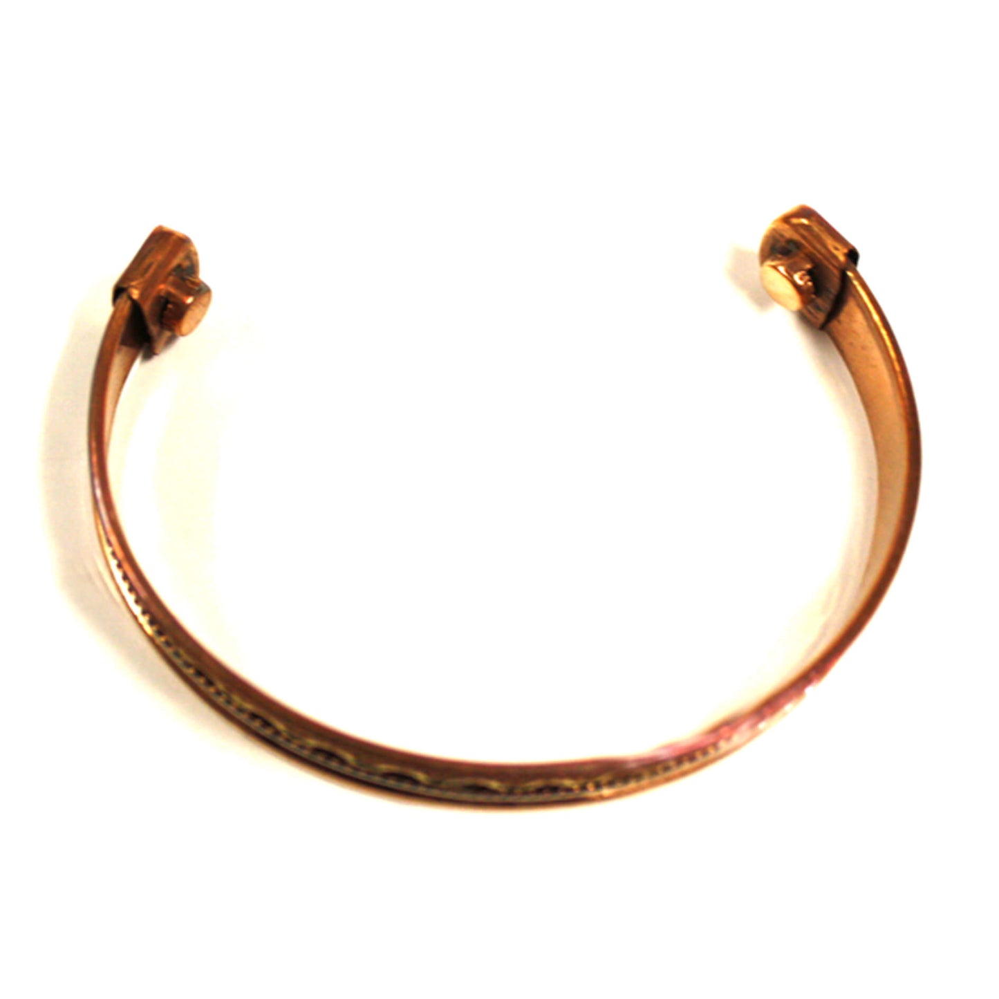 Медный браслет с 2 магнитами