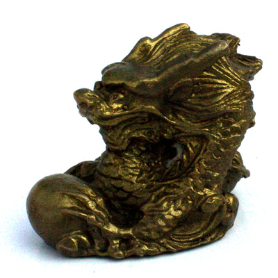 Бронзовая статуэтка "Дракон с жемчужиной" 1