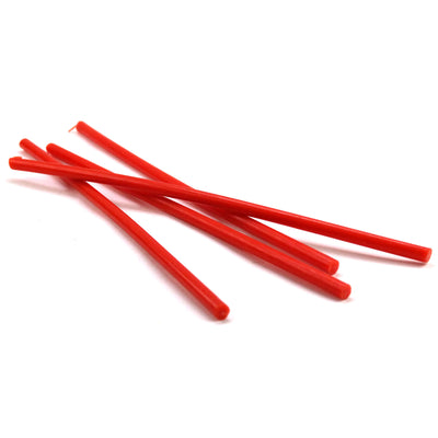 Восковая свеча красная, диаметр 7,3 мм