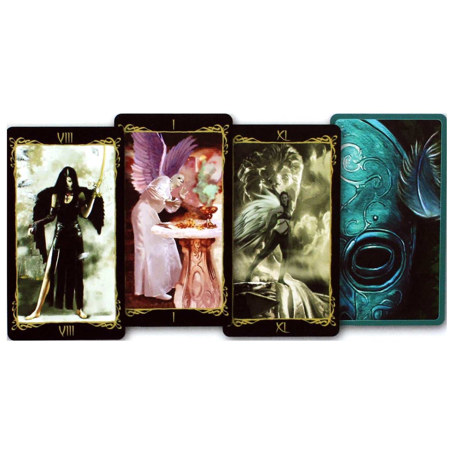 Tamsių angelų Taro kortos (anglų k.)