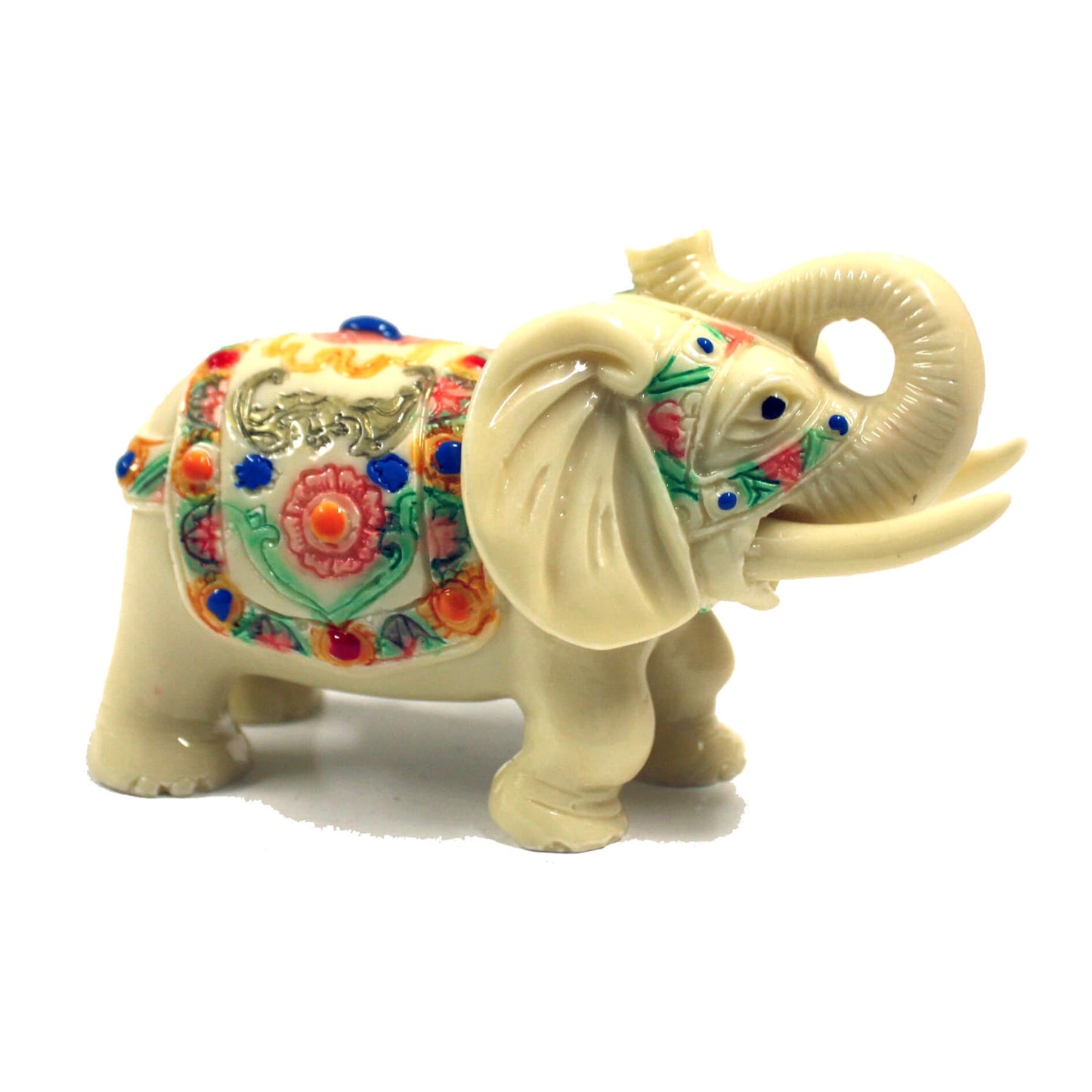 Статуэтки "Пять Слонов" (цветной комплект) из художественной кости