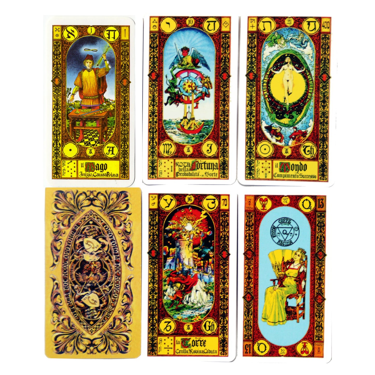 Taro kortos Auksinio taro etapai