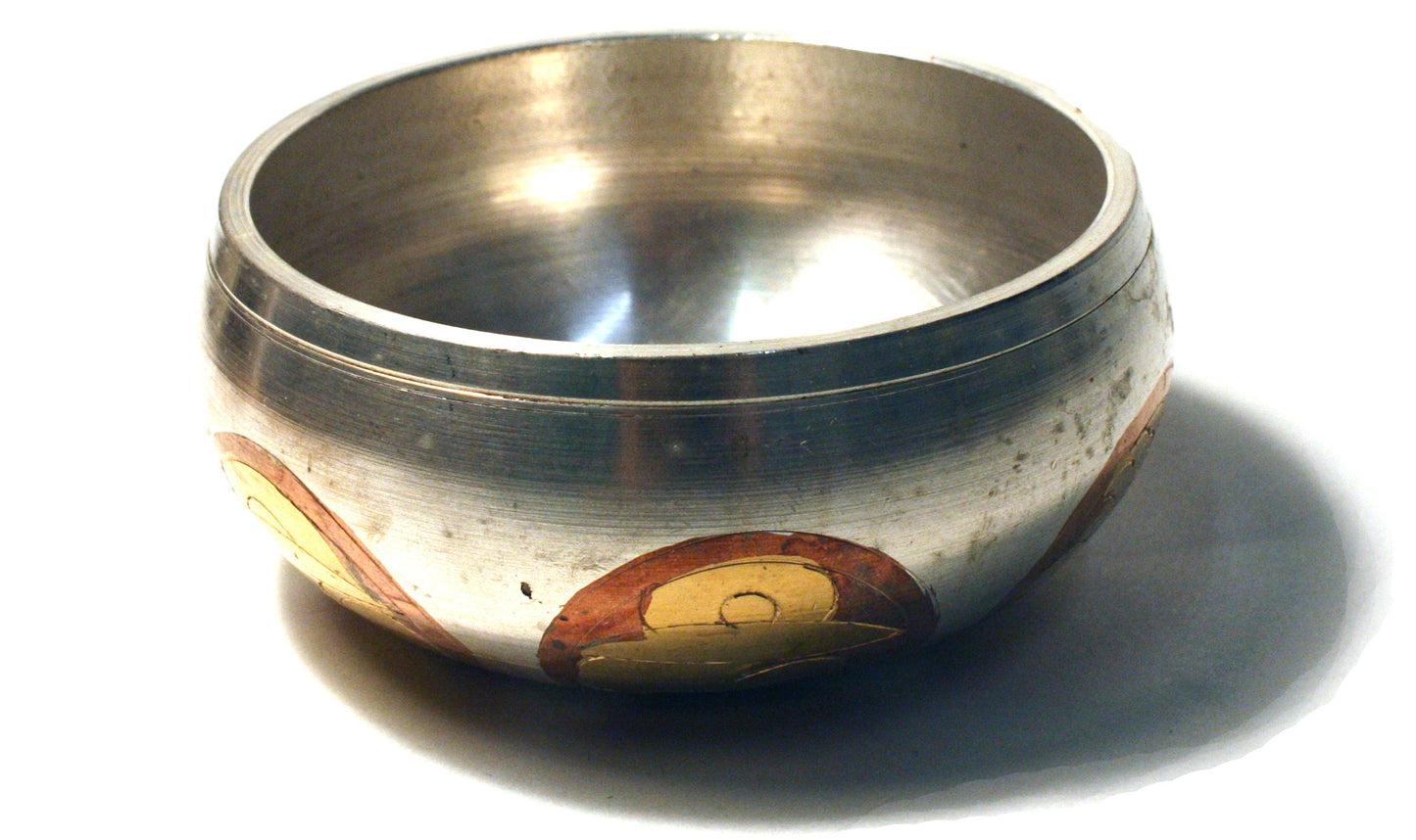 Поющая чаша диаметром 125 мм, серебристая