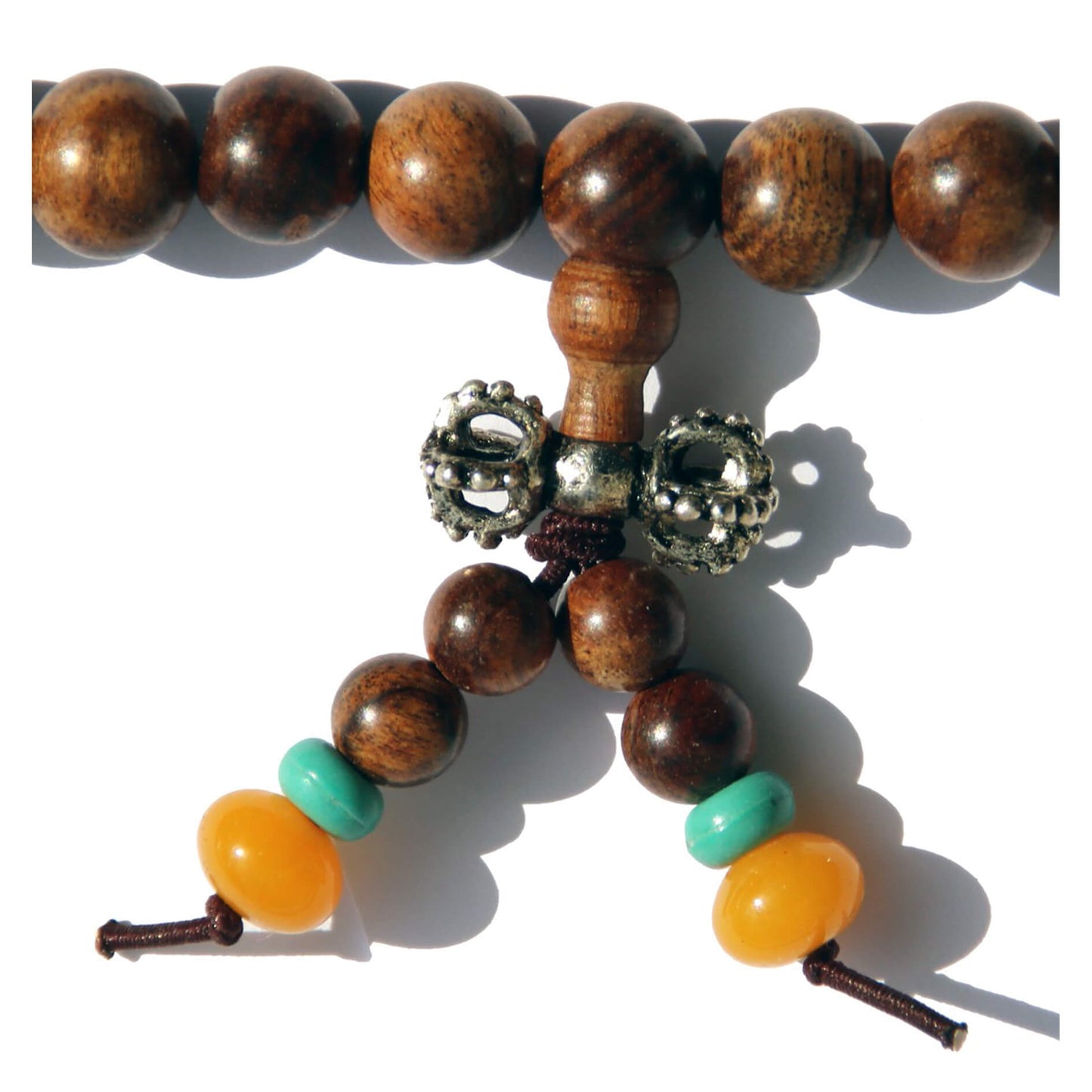 Чётки из дерева "с узорами" (108 бусин)