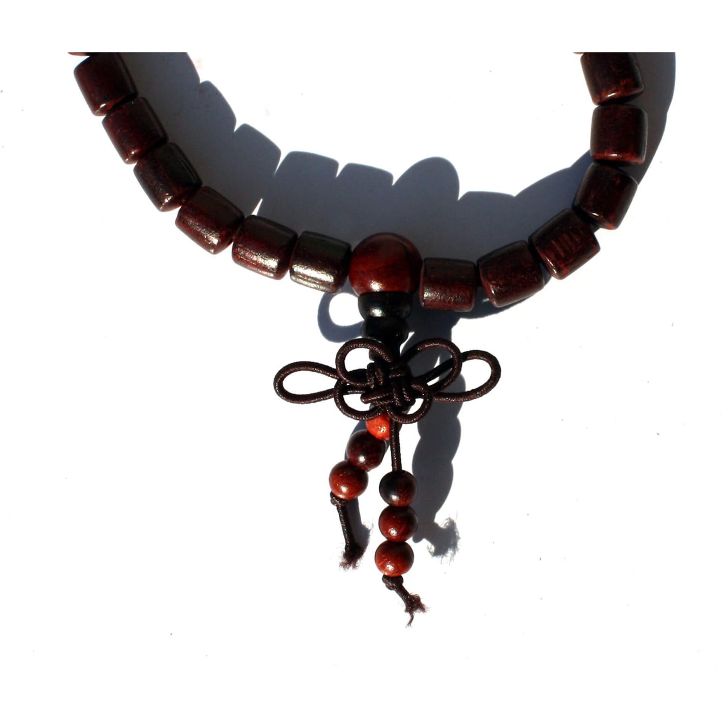 Чётки из дерева с продолговатыми бусинами (108 бусин)