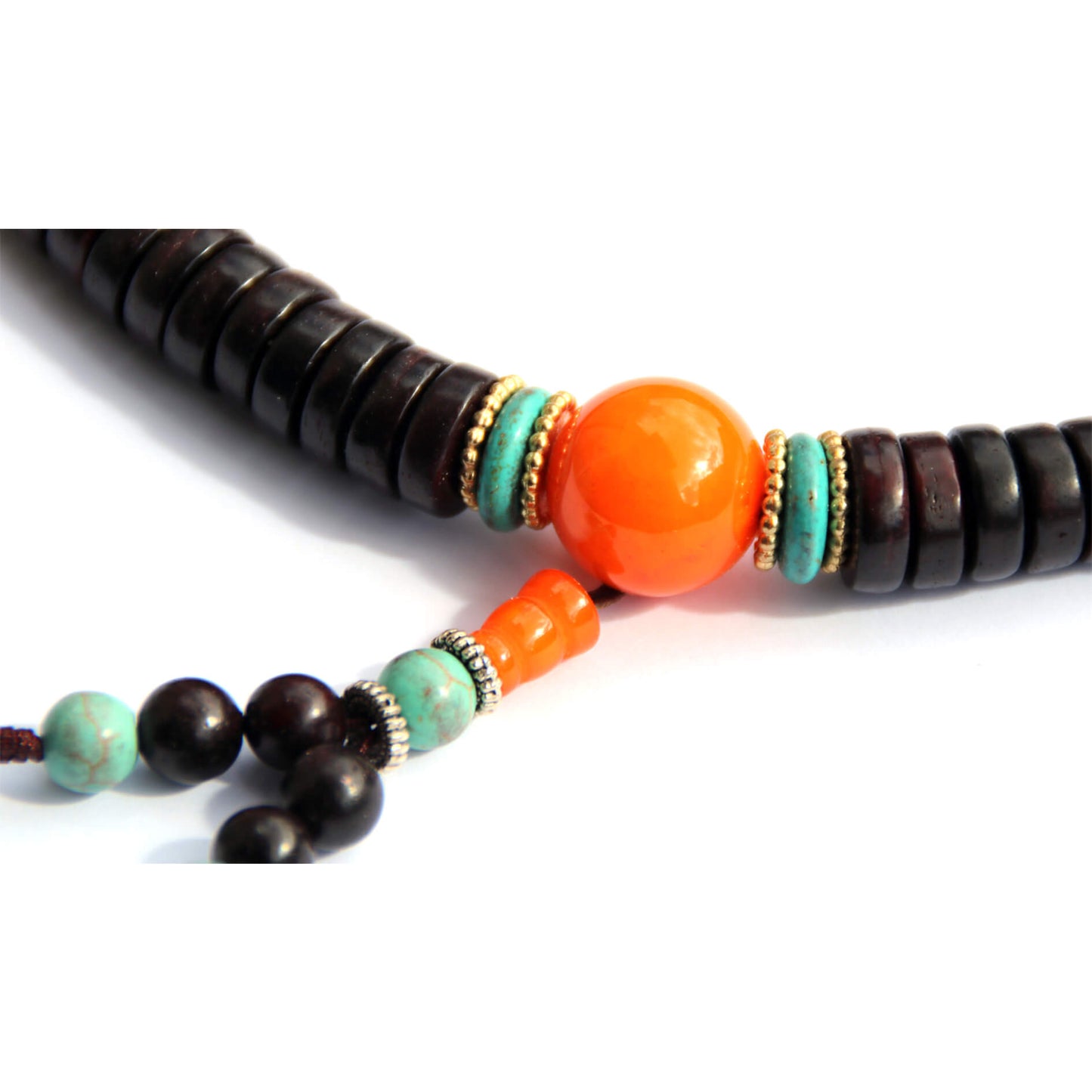 Чётки-бусы шаманские из дерева крупные