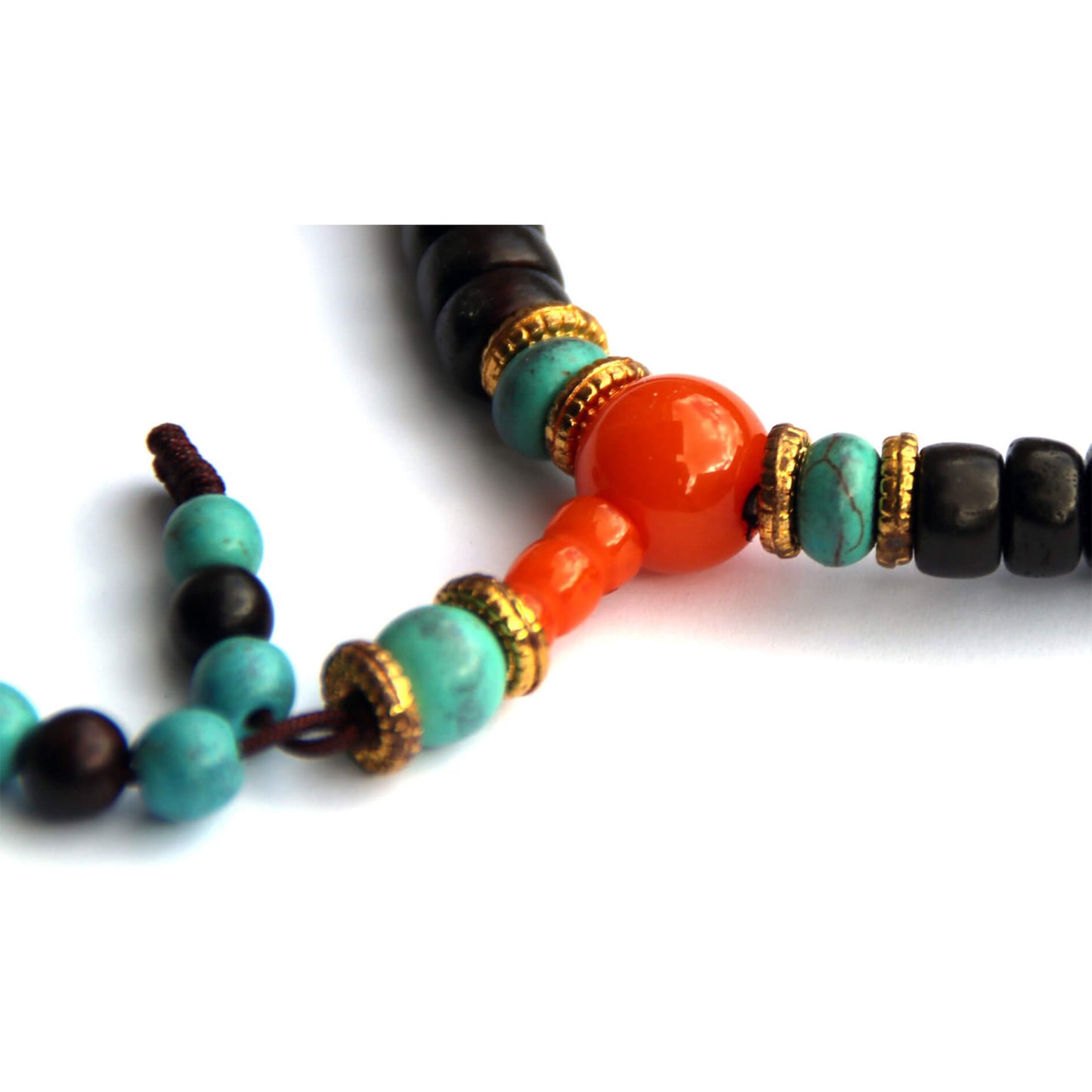 Чётки-бусы шаманские из дерева средние