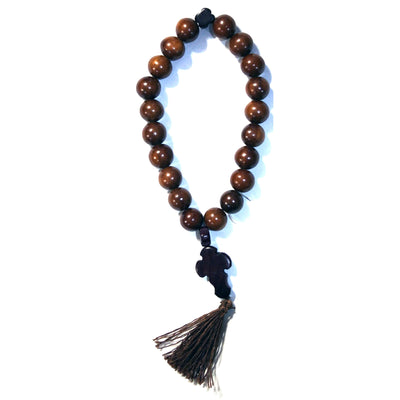 Чётки из дерева христианские, тёмно-коричневые (20 бусин)