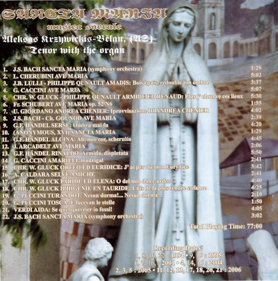 Musica sacrale / Popiežius ir pasaulis / Belanas