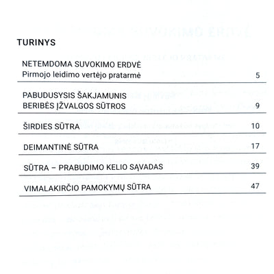 Pabudusysis Šakjamunis "Beribės įžvalgos sūtros"