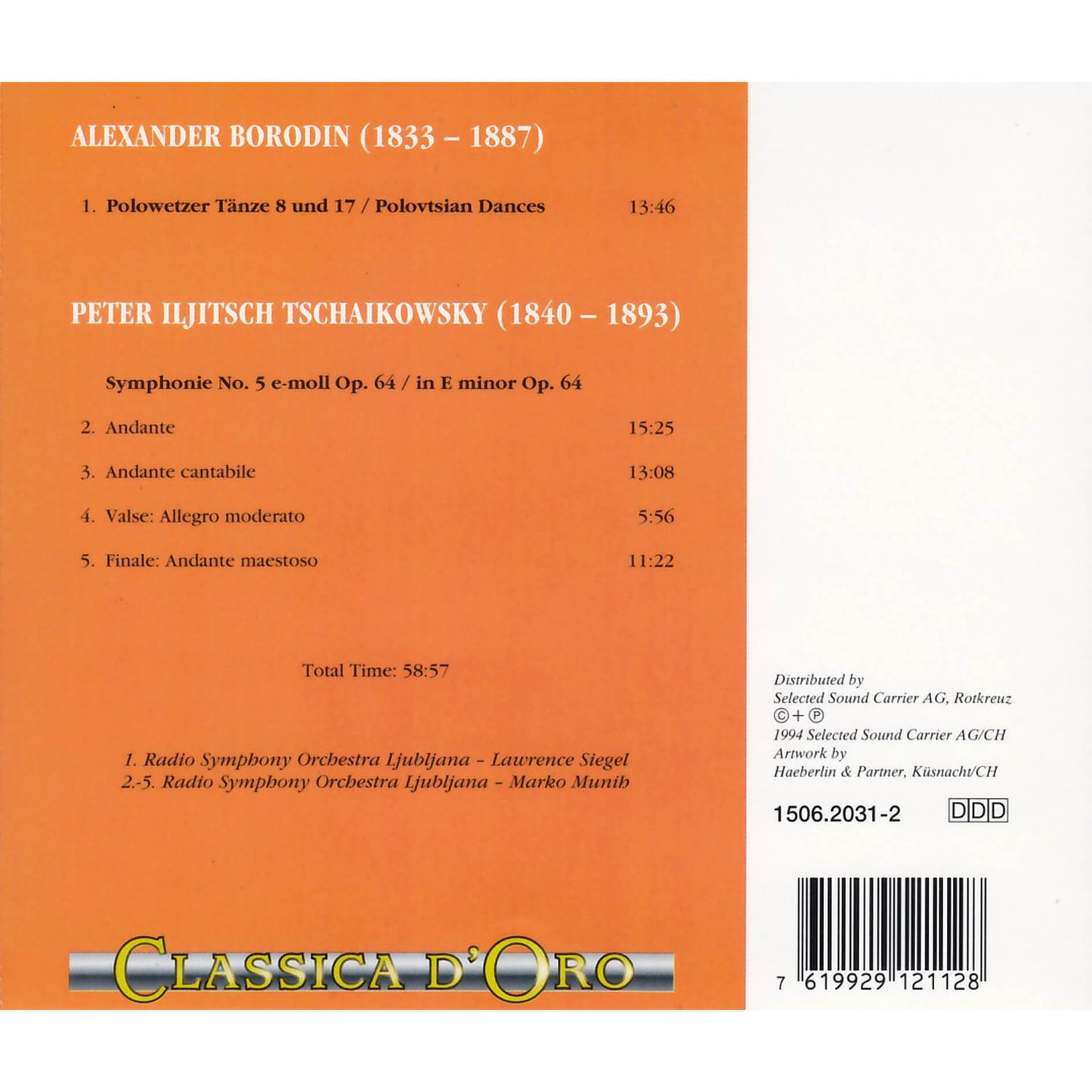 Alexander Borodin, Peter Tschaikowsky / Polovtsian dances / Symphonie Nr. 5. op. 64