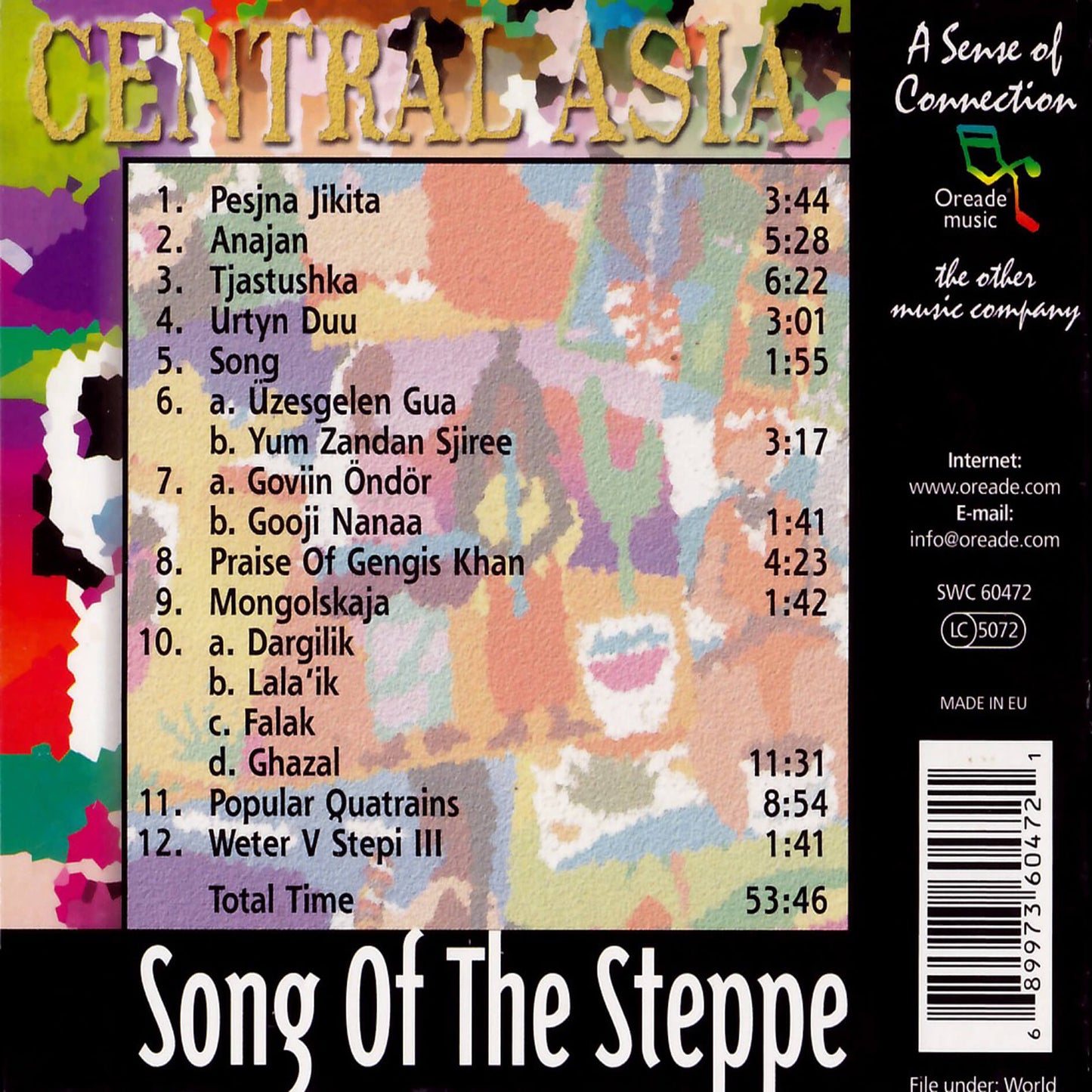 Central Asia / Song Of The Steppe (digipack)