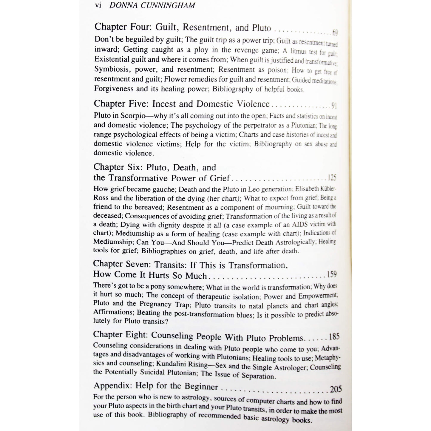 Donna Cunningham "Healing Pluto problems"