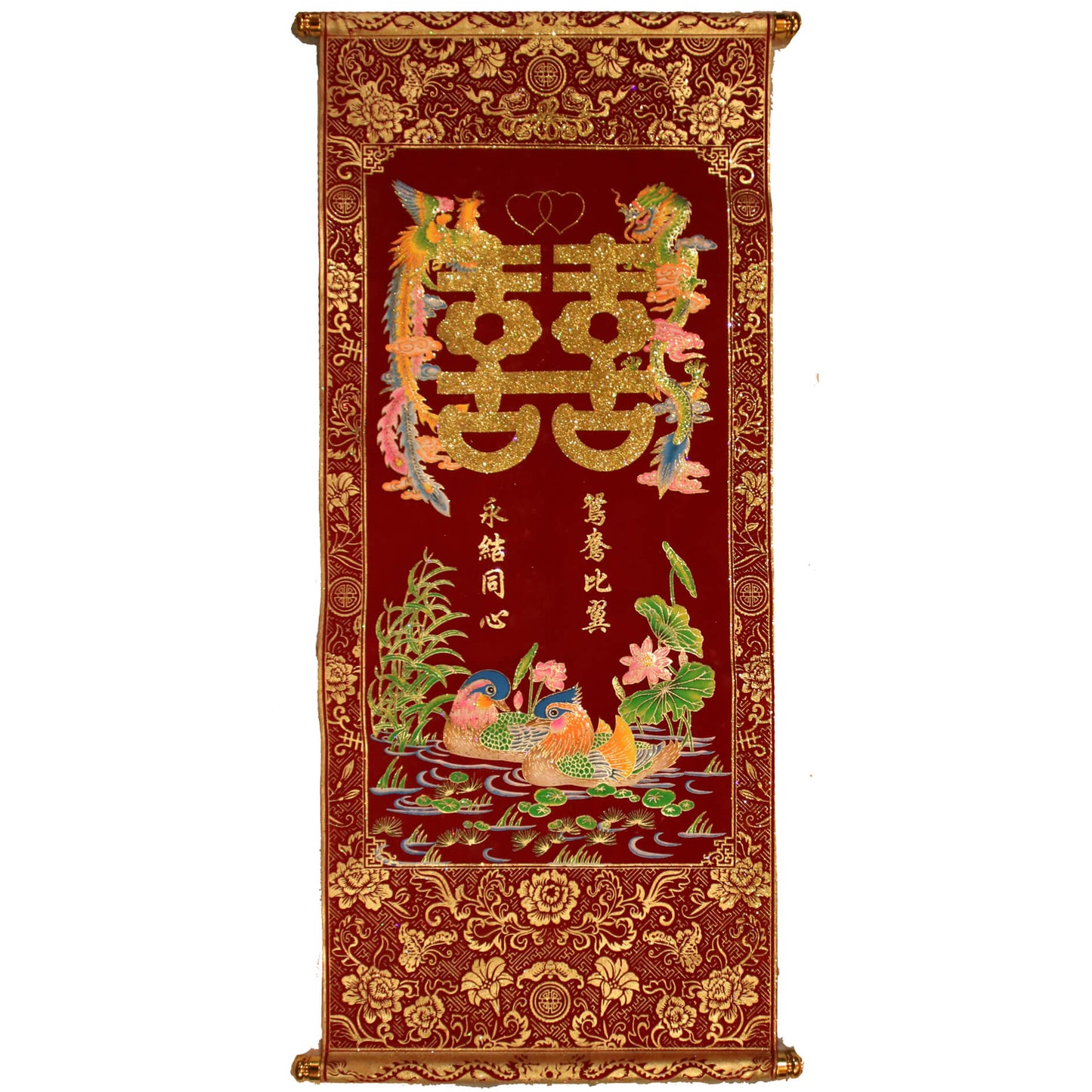 Панно фэн-шуй Уточки-мандаринки