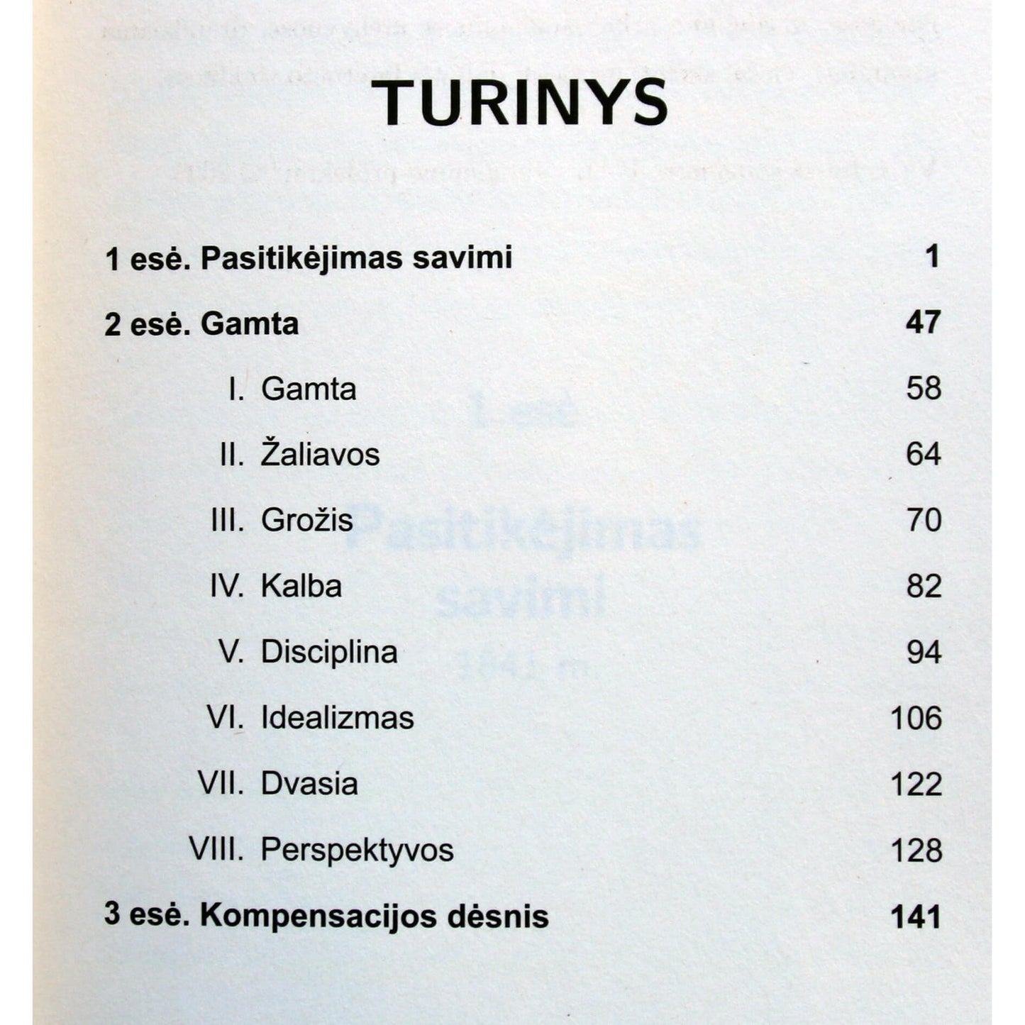 Ralph Waldo Emerson "Trys ese"