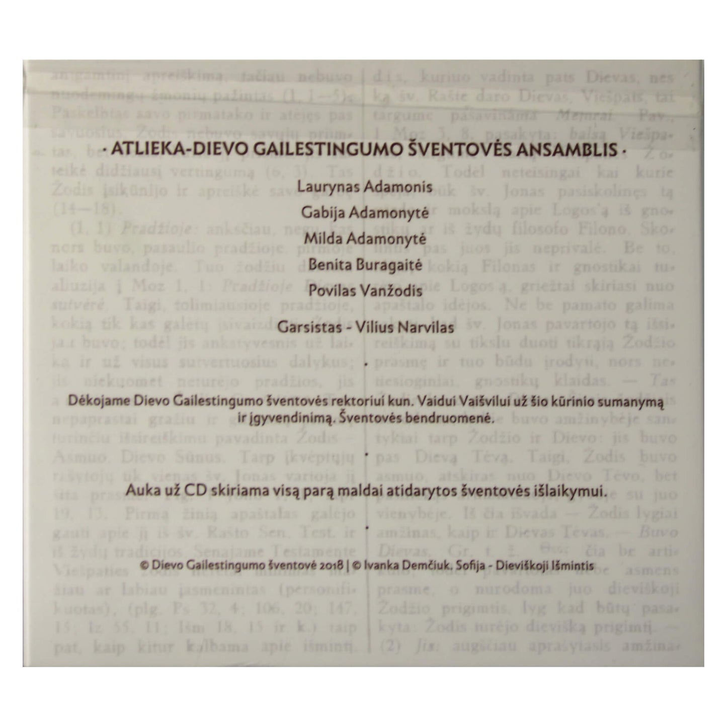 Evangelija pagal Joną 3CD