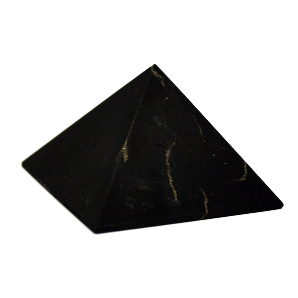 Šungito piramidė, 70 x 70 mm