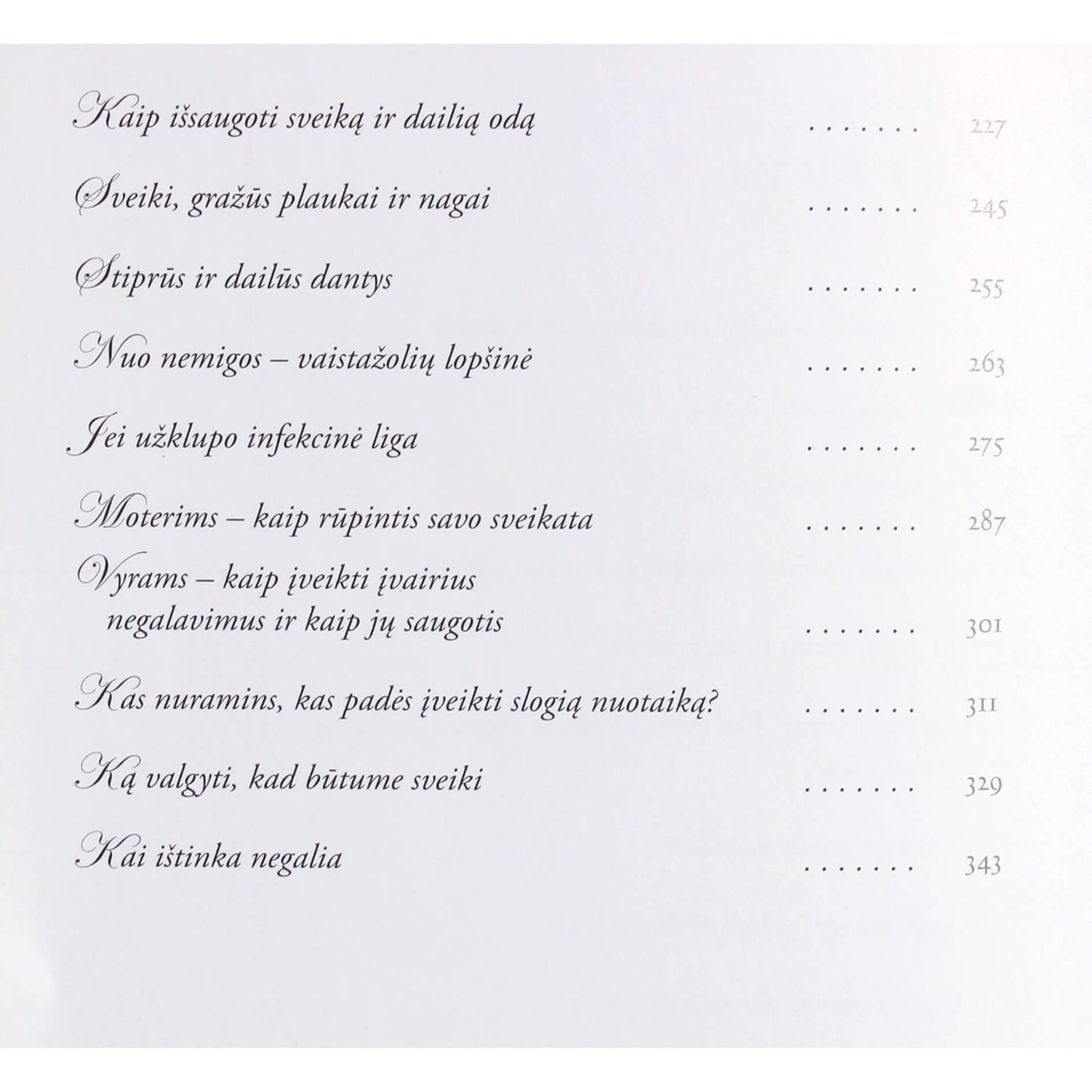 Geros sveikatos paslaptys