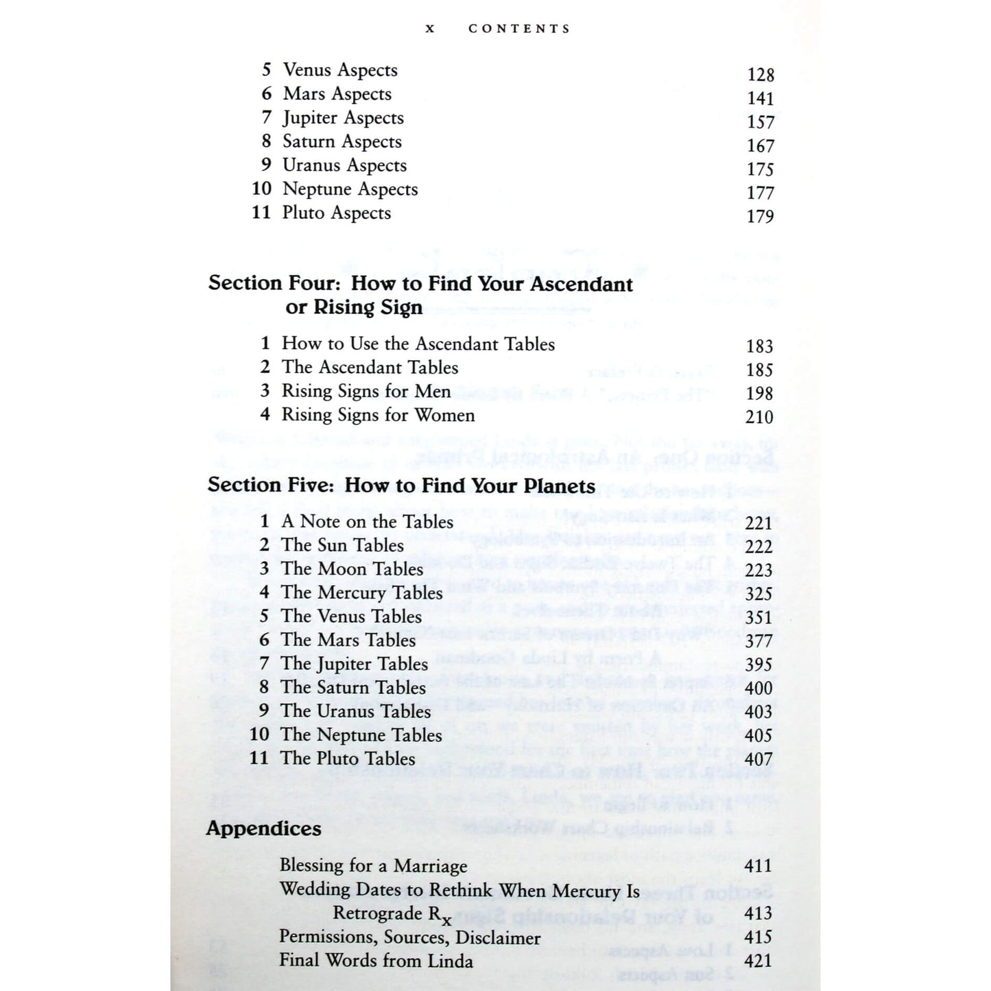 Linda Goodman "Relationship Signs"