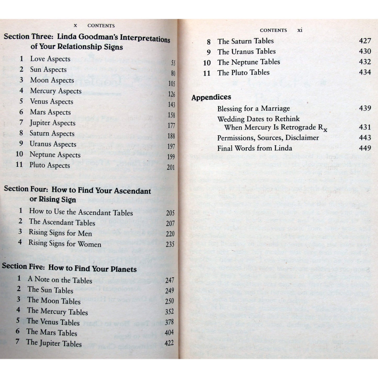 Linda Goodman "Relationship Signs".