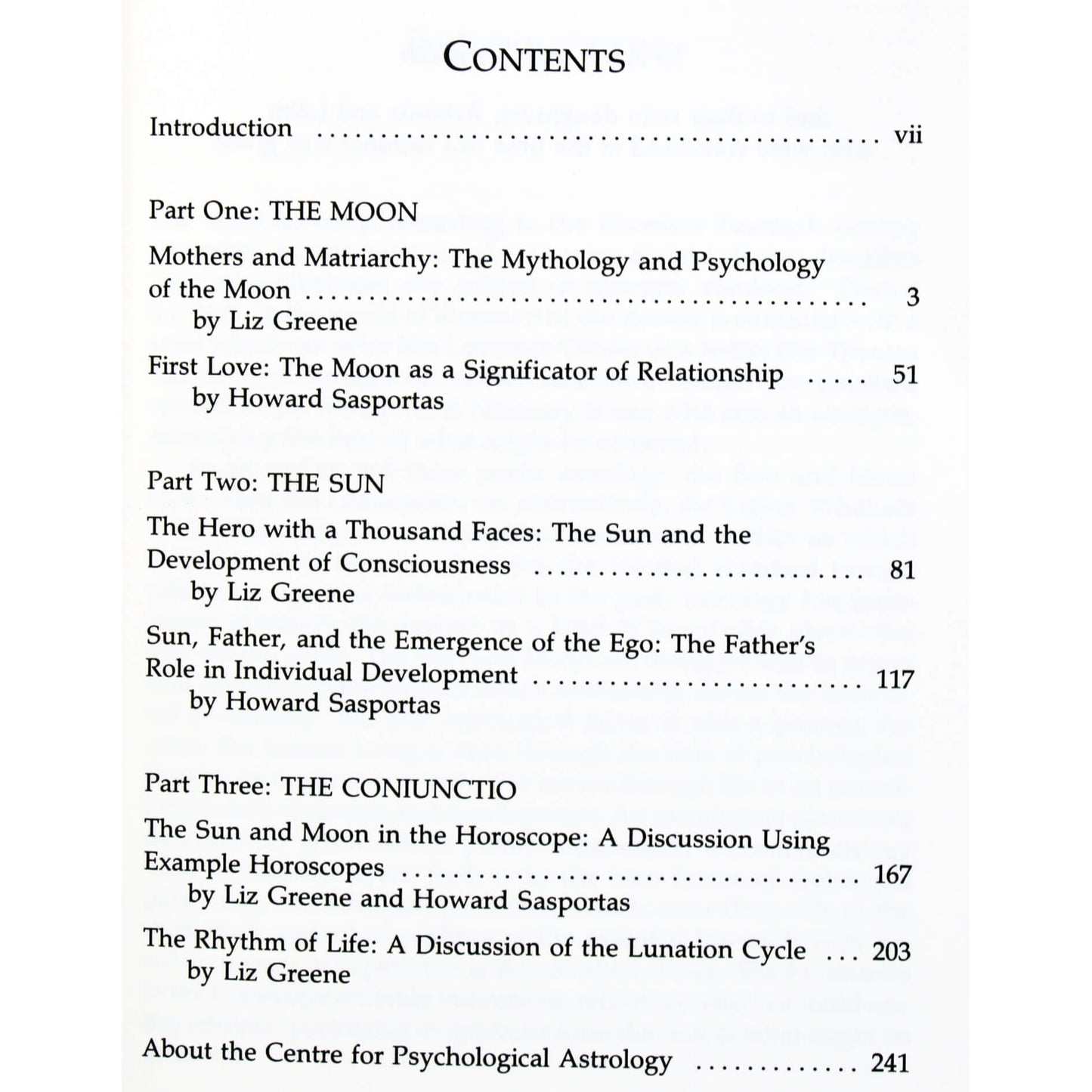 Liz Greene "The Luminaries. The psychology of the sun and moon in the horoscope"