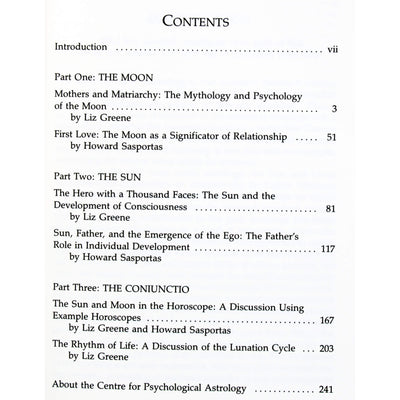 Liz Greene "The Luminaries. The psychology of the sun and moon in the horoscope"