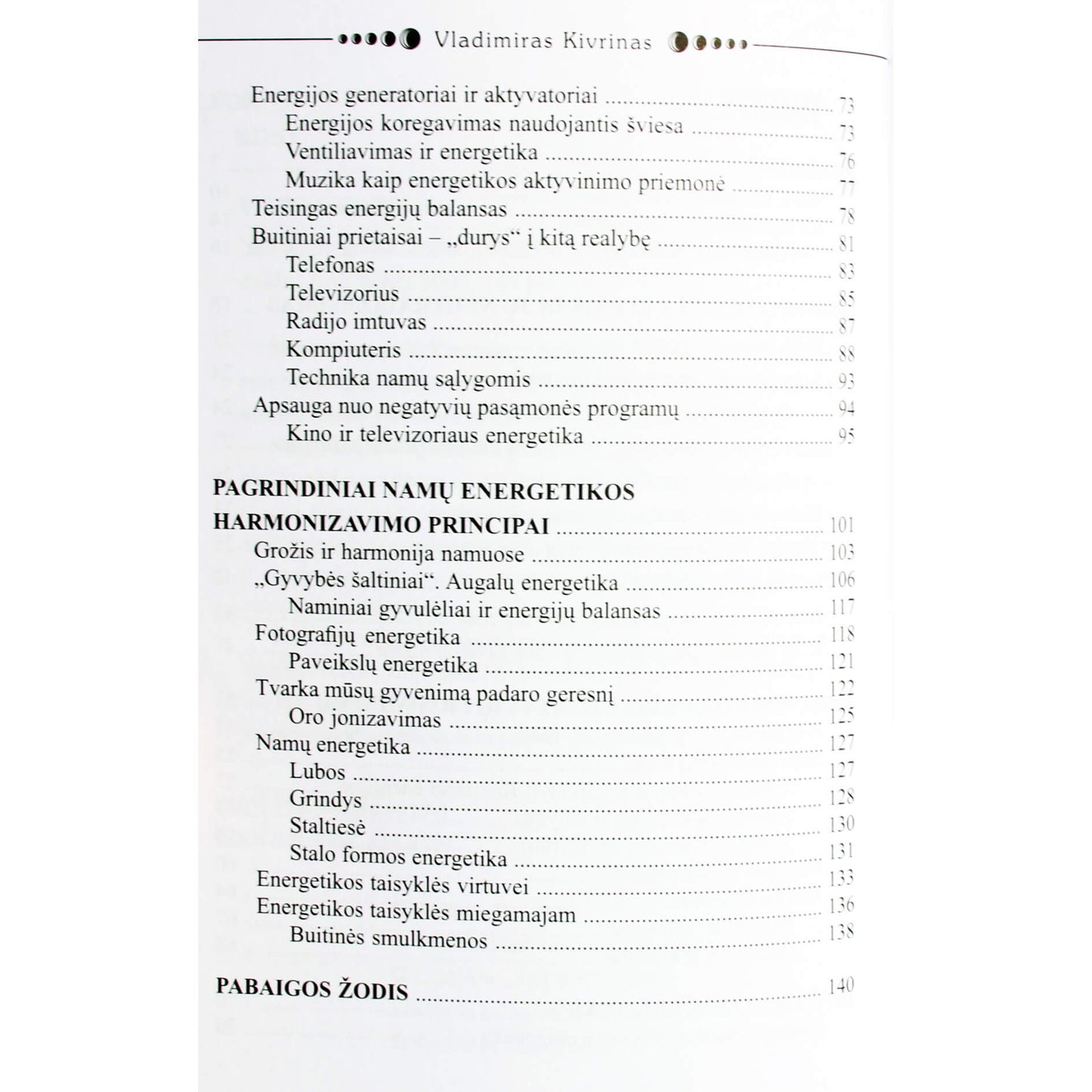 Vladimiras Kivrinas "Namų energetika"