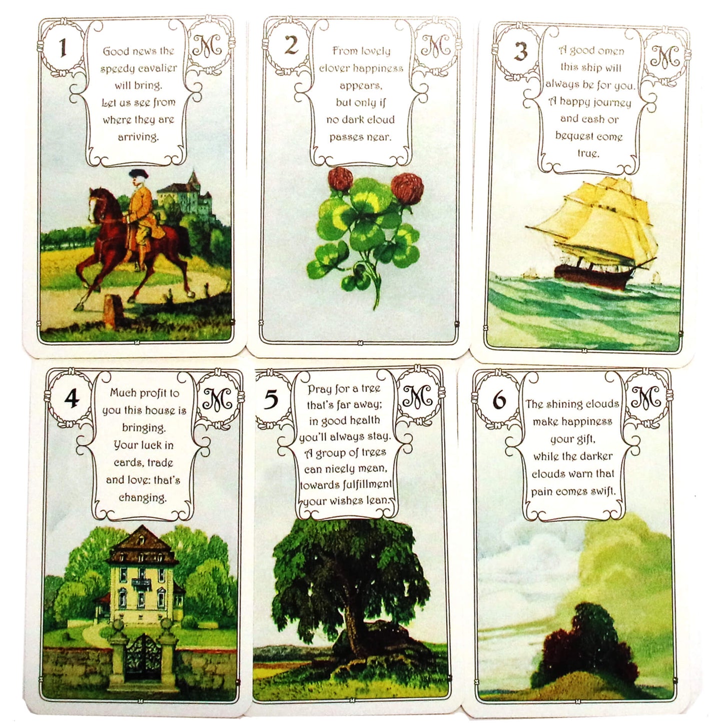 Oracle kortelės Lenormand Red Owl