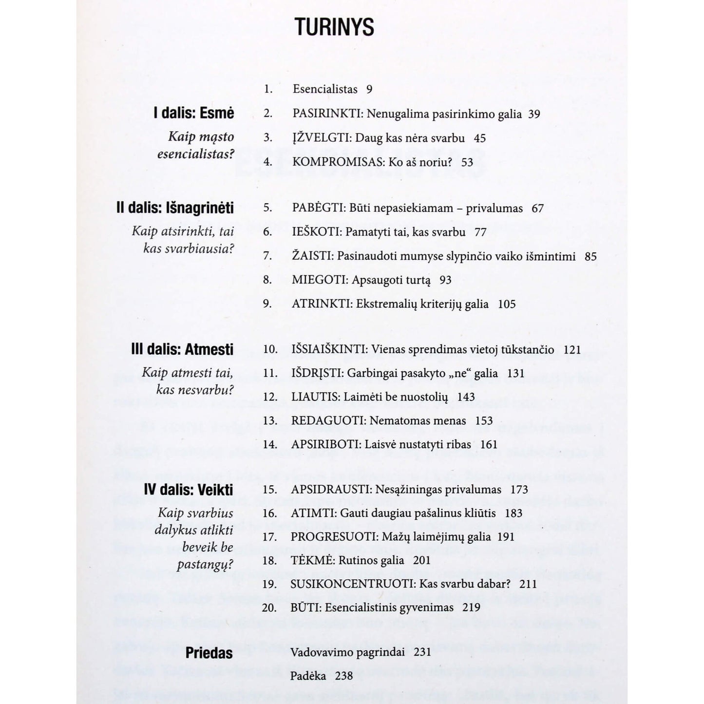 Greg McKeown "Esencializmas. Disciplinuotas mažiau siekimas"