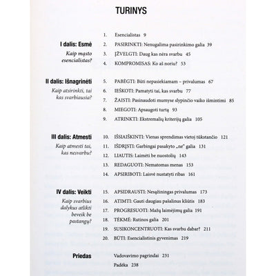 Greg McKeown "Esencializmas. Disciplinuotas mažiau siekimas"