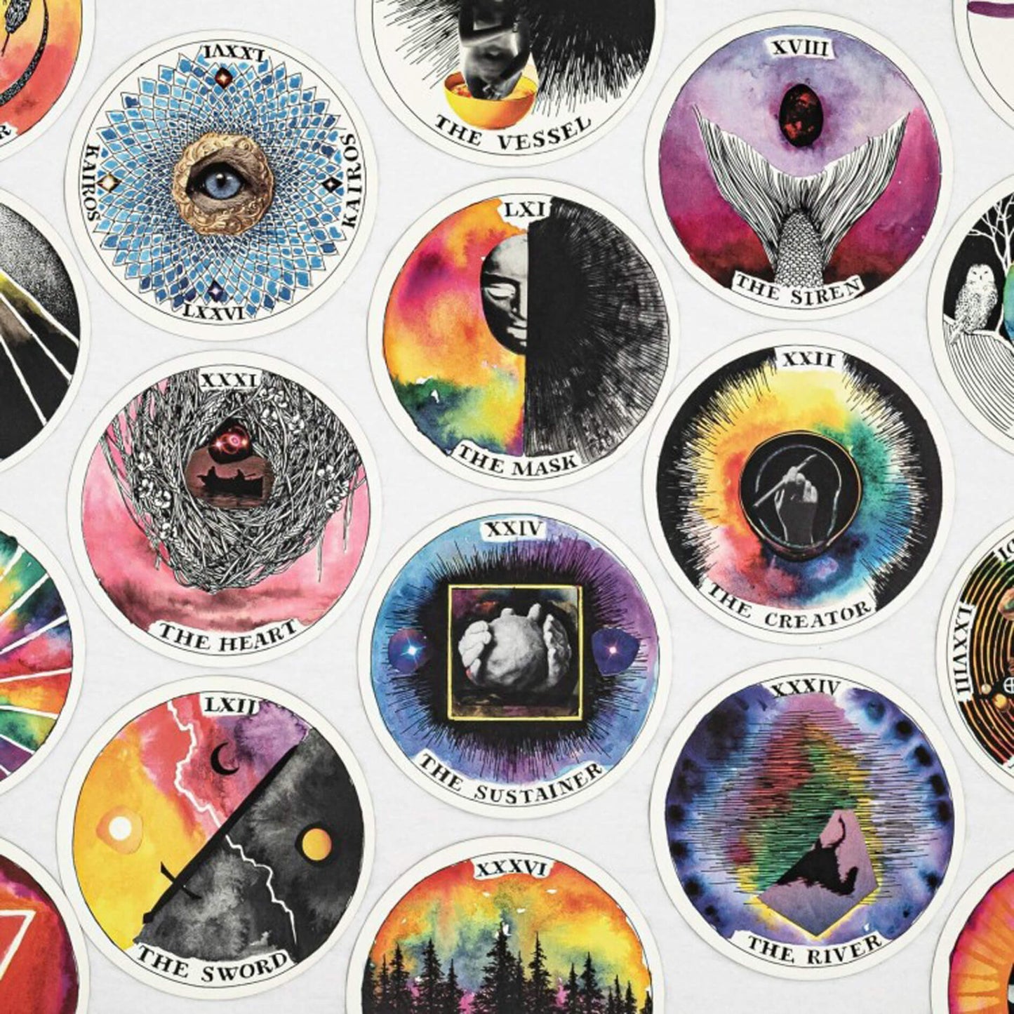 Таро карты Дикие Неизвестные Архетипы (мини, на английском языке)