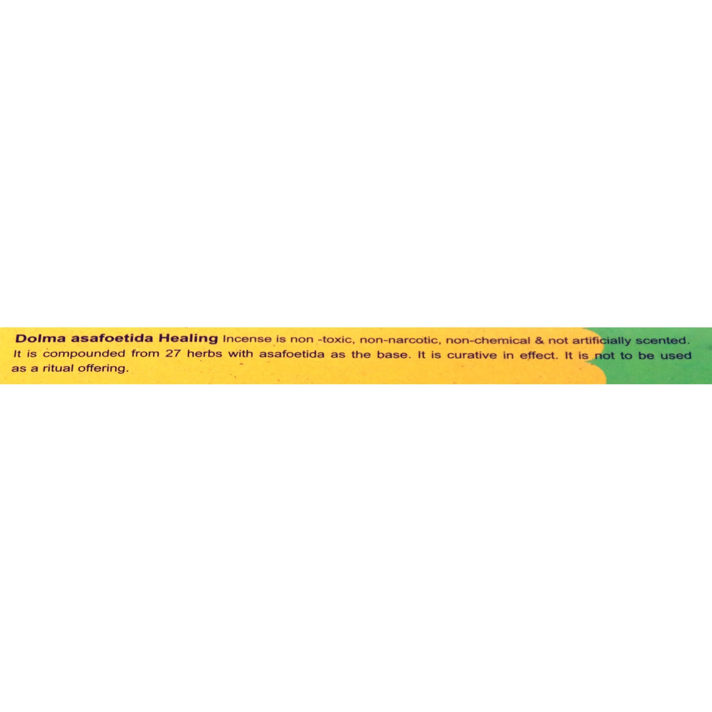 Тибетские благовония DOLMA ASAFOETIDA healing incense