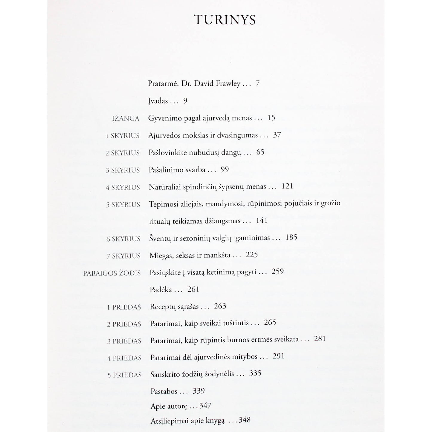 Acharya Shunya "Ajurveda. Sveikos gyvensenos išmintis"