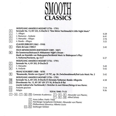 Wolfang Mozart, Claude Debyssy, Mendelssohn, Franz Schubert / Nocturnes