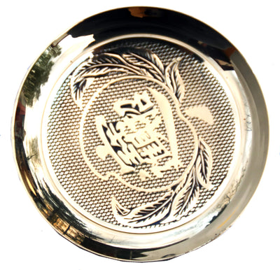 Буддийская бронзовая тарелочка для подношений малая