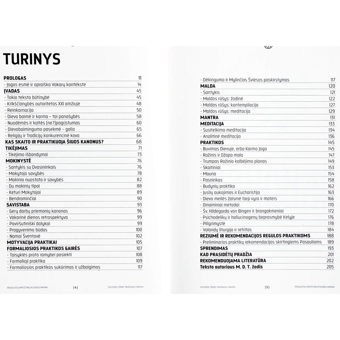 Trimurti "Pasauliečių krikščionių ir joginų kanonai"