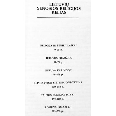 Jonas Trinkūnas "Lietuvių senosios religijos kelias"