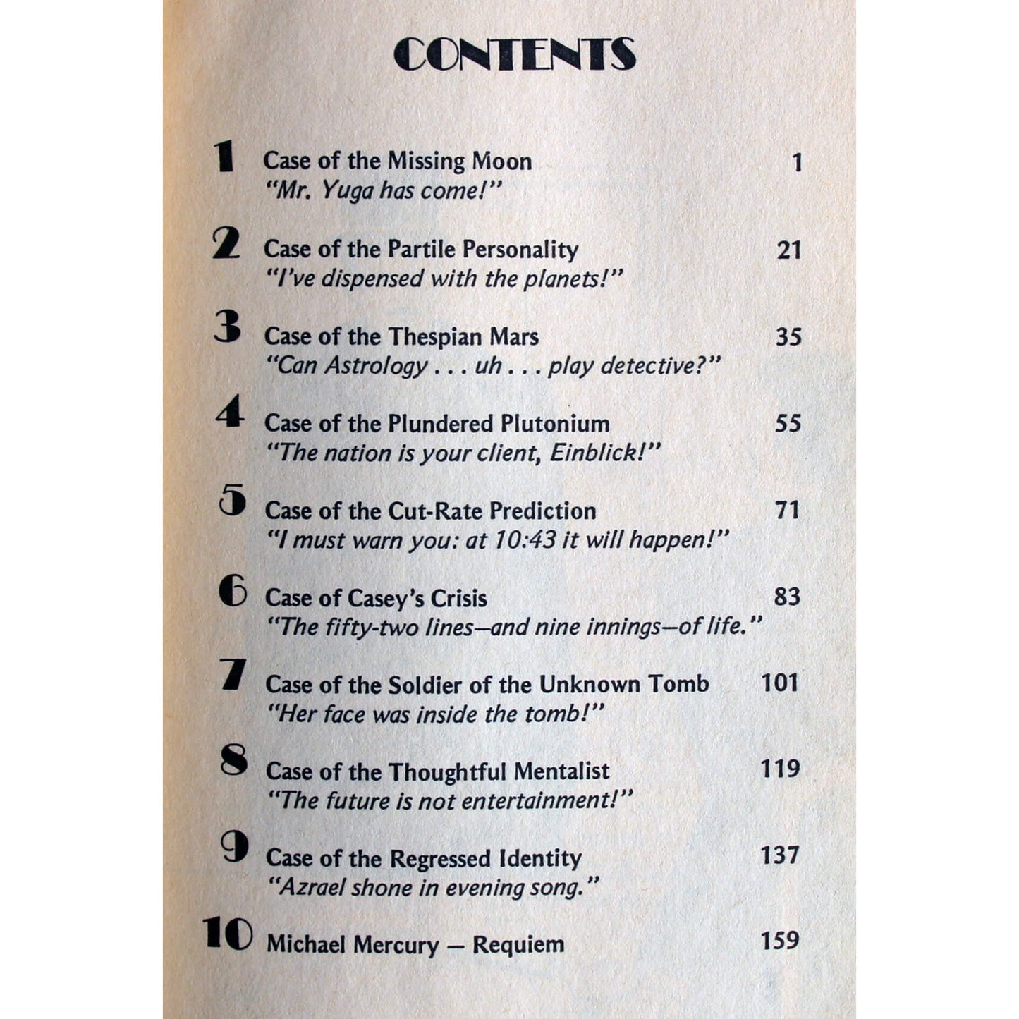 Noel Tyl "The missing moon"