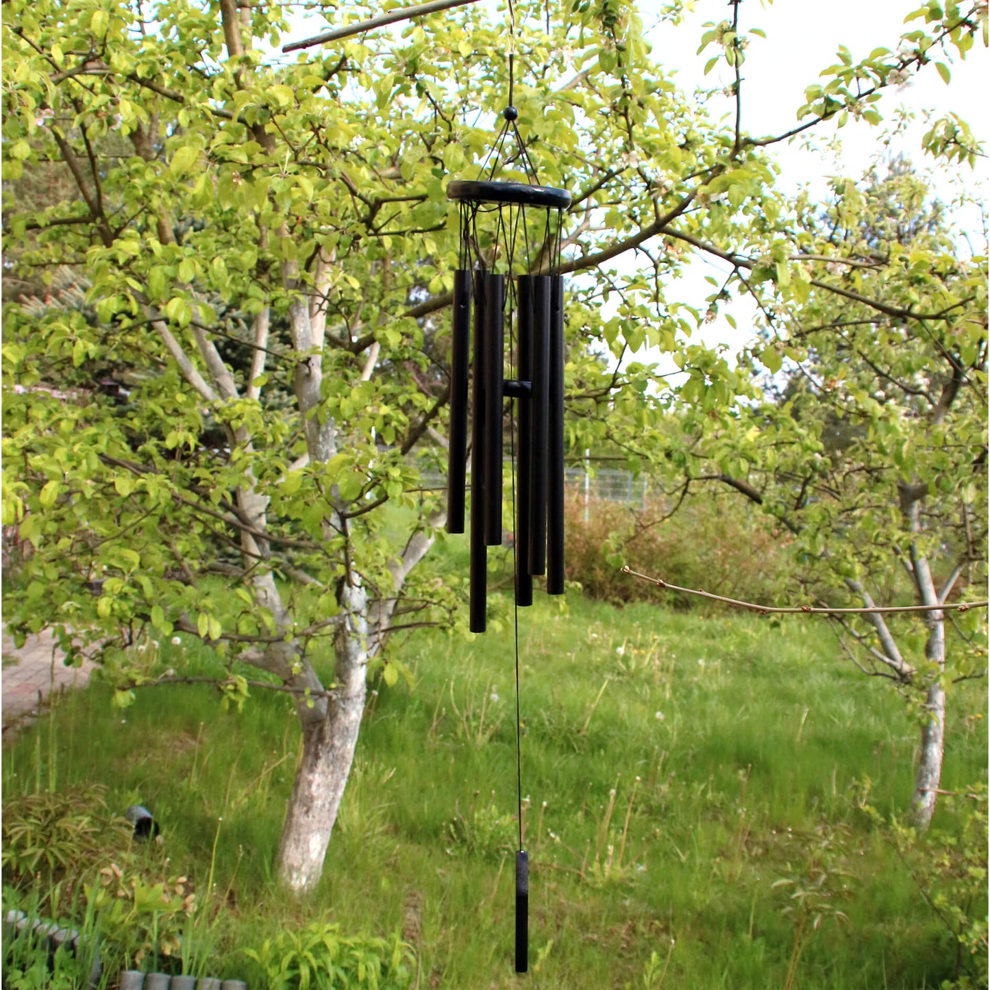 Музыка ветра, колокольчик чёрного цвета